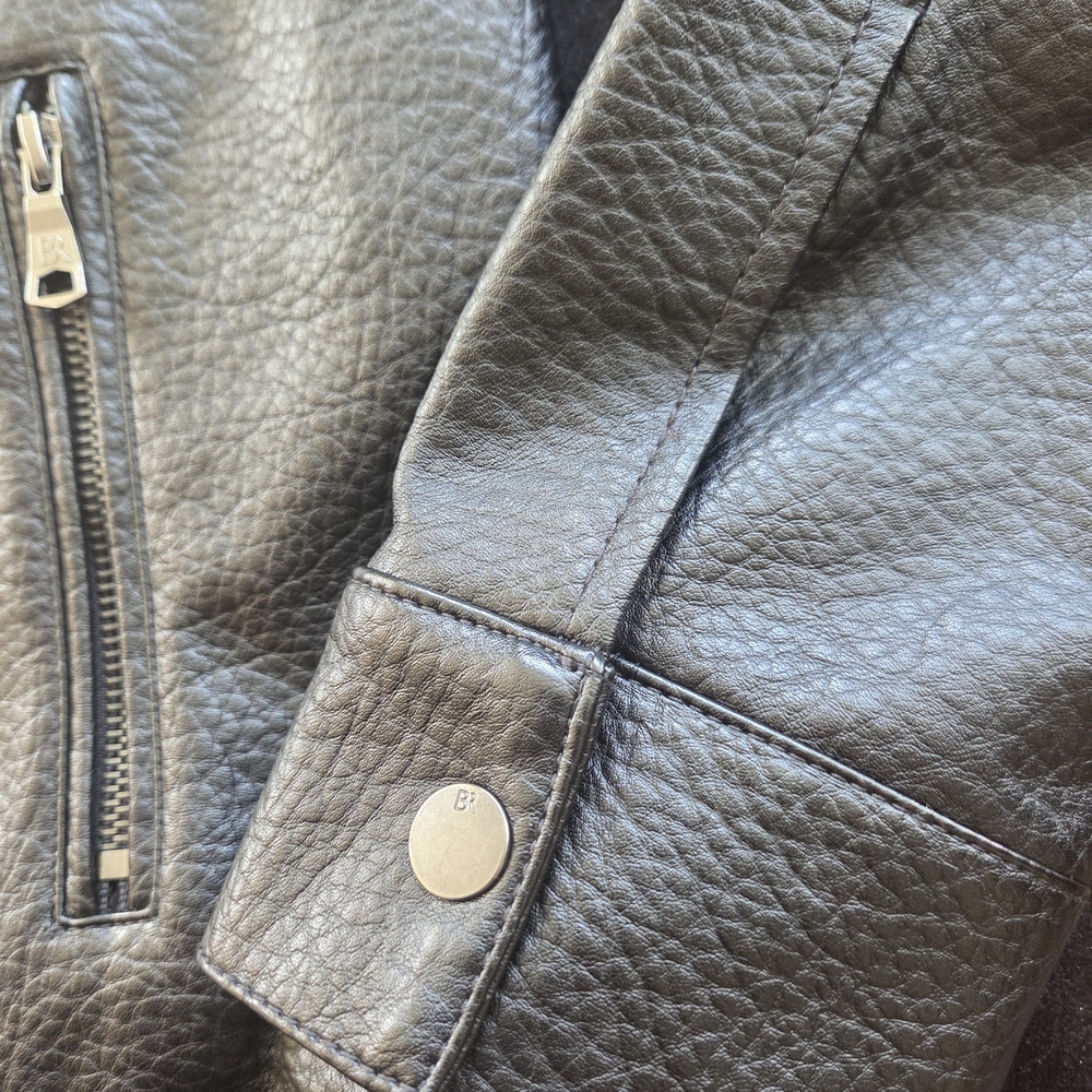 Banana Republic Black Vegan Leather Moto Jacket - Picture 7 of 10